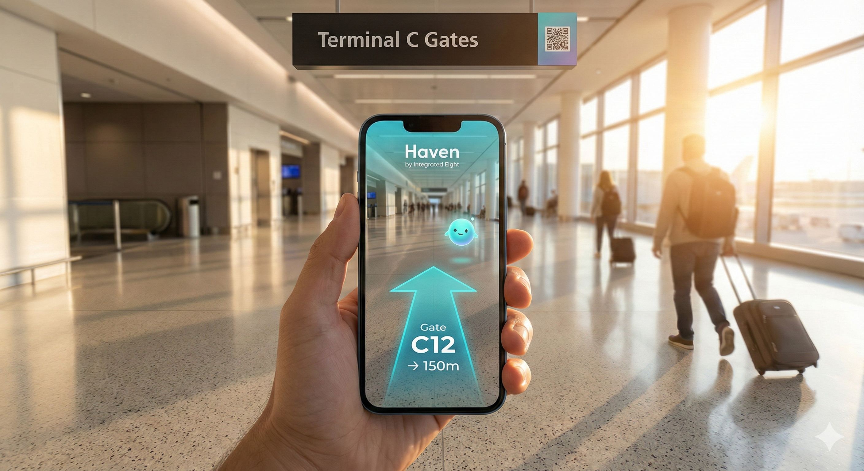 Passenger viewing Haven by Integrated Eight calming assistant